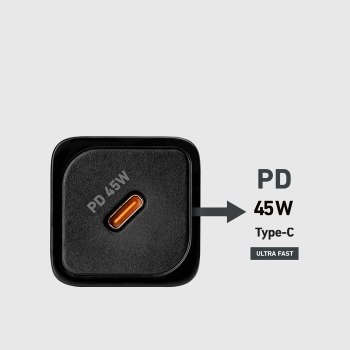  Ładowarka sieciowa Power Delivery GaN USB-C 45W - czarna - zdj. dodatkowe 10
