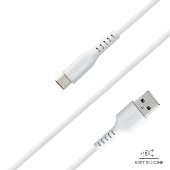  Kabel przewód USB-A - USB-C 1.5m - biały - zdj. dodatkowe 5