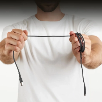  Kabel przewód USB-A - USB-C 1.5m - czarny - zdj. dodatkowe 3