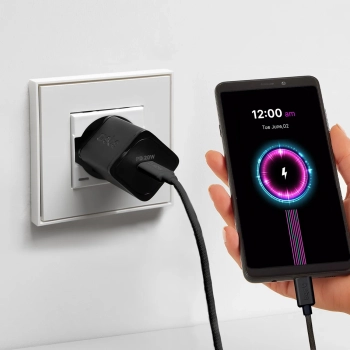  Kabel przewód w oplocie USB-C 60W 1.5m - czarny - zdj. dodatkowe 4