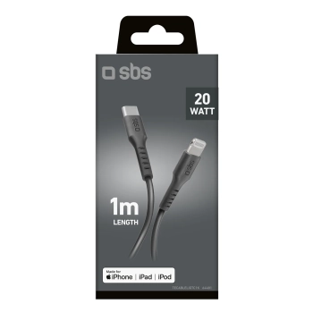  Kabel przewód USB-C - iPhone Lightning 1m - czarny - zdj. dodatkowe 1