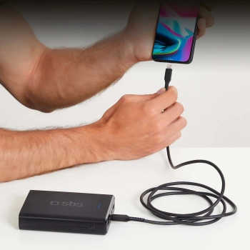  Kabel przewód USB-C - iPhone Lightning 1m - czarny - zdj. dodatkowe 5