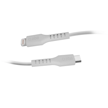  Kabel przewód z certyfikatem MFi USB-C - iPhone Lightning 1m - biały - zdj. dodatkowe 2