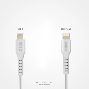  Kabel przewód z certyfikatem MFi USB-C - iPhone Lightning 1m - biały - zdj. dodatkowe 4