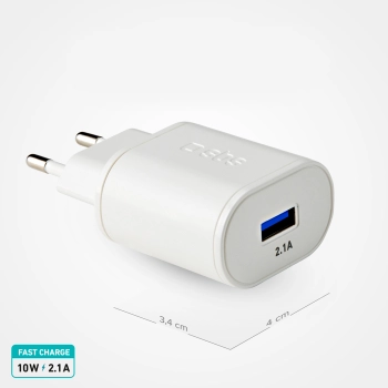  Ładowarka sieciowa USB-A 10W - biała - zdj. dodatkowe 3
