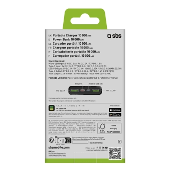  Powerbank 10000 mAh Power Delivery 20W - czarny - zdj. dodatkowe 2