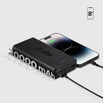  Powerbank 20000 mAh USB-A USB-C - czarny - zdj. dodatkowe 7