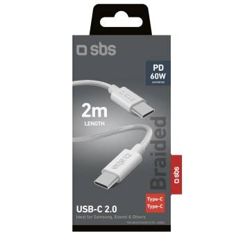  Kabel przewód PD USB-C 60W 2m - szary - zdj. dodatkowe 1