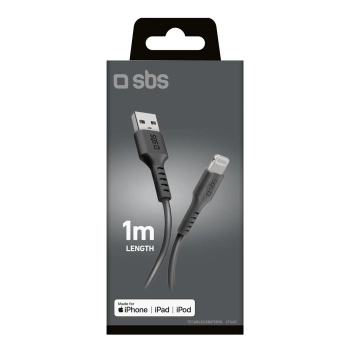  Kabel przewód z certyfikatem MFi USB-A - iPhone Lightning 1m - czarny - zdj. dodatkowe 1