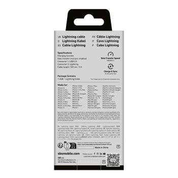  Kabel przewód z certyfikatem MFi USB-A - iPhone Lightning 1m - czarny - zdj. dodatkowe 2