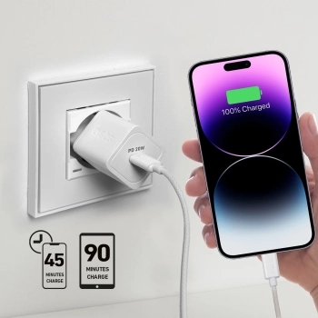  Ładowarka sieciowa GaN z Power Delivery 20W - biała - zdj. dodatkowe 5