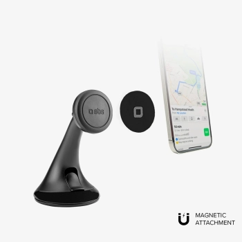  Uchwyt magnetyczny na smartfona MagSafe na deskę rodzielczą szybę - czarny - zdj. dodatkowe 3