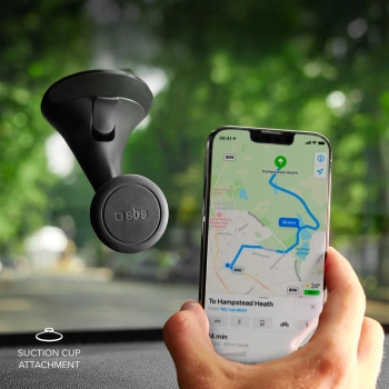  Uchwyt magnetyczny na smartfona MagSafe na deskę rodzielczą szybę - czarny - zdj. dodatkowe 4