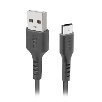 Kabel przewód USB-A - Micro-USB 1m - czarny