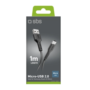  Kabel przewód USB-A - Micro-USB 1m - czarny - zdj. dodatkowe 2