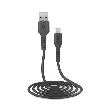  Kabel przewód USB-A - Micro-USB 2m - czarny - zdj. dodatkowe 1