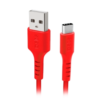 Kabel przewód USB-A - USB-C 1.5m - czerwony