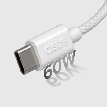  Kabel przewód w oplocie USB-C 60W 1.5m - szary - zdj. dodatkowe 6