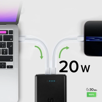  Powerbank 30000 mAh USB-C USB-A - czarny - zdj. dodatkowe 8