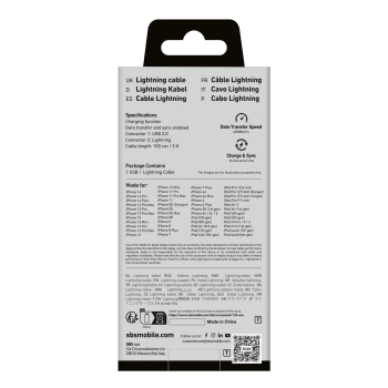  Kabel przewód USB-A - iPhone Lightning - niebieski - zdj. dodatkowe 1