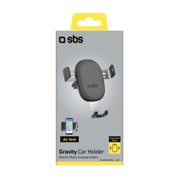  Uchwyt samochodowy grawitacyjny do smartfona na kratkę nawiewu - czarny - zdj. dodatkowe 1