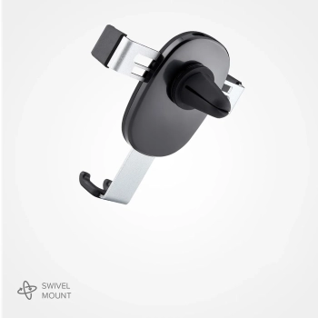  Uchwyt samochodowy grawitacyjny do smartfona na kratkę nawiewu - czarny - zdj. dodatkowe 4