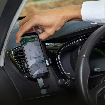  Uchwyt samochodowy grawitacyjny do smartfona na kratkę nawiewu - czarny - zdj. dodatkowe 6