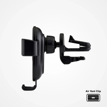  Uchwyt samochodowy na smartfona z ładowarką indukcyjną 10W - czarny - zdj. dodatkowe 4