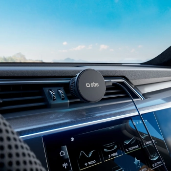  Uchwyt samochodowy na smartfona z ładowarką indukcyjną na kratkę z chłodzeniem - czarny - zdj. dodatkowe 5