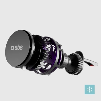  Uchwyt samochodowy na smartfona z ładowarką indukcyjną na kratkę z chłodzeniem - czarny - zdj. dodatkowe 8