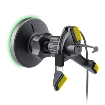  Uchwyt do smartfona z ładowarką bezprzewodową na kratkę MagSafe - czarny - zdj. dodatkowe 1