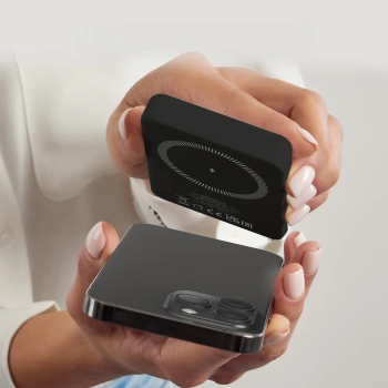  Powerbank beprzewodowy 5000 mAh USB-C MagSafe - czarny - zdj. dodatkowe 5