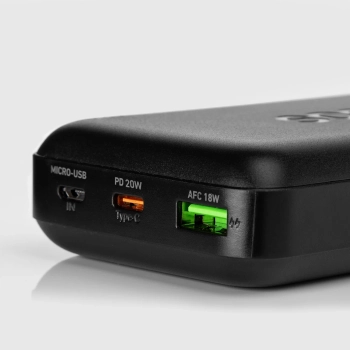  Powerbank 20000 mAh PD USB-C USB-A Micro-USB 20W - czarny - zdj. dodatkowe 5