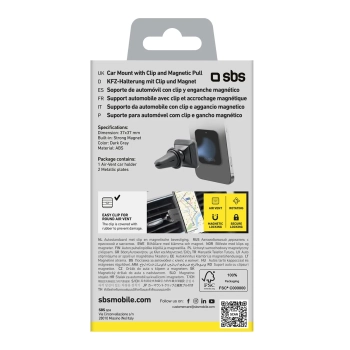  Magnetyczny uchwyt samochodowy na smartfona do kratki nawiewu - czarny - zdj. dodatkowe 5