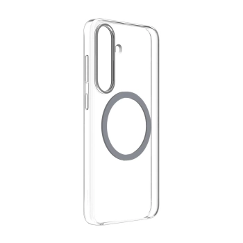  Etui silikonowe plecki Samsung Clear Magnet Case z ringiem magnetycznym do Samsung Galaxy S25 - przezroczyste - zdj. dodatkowe 2