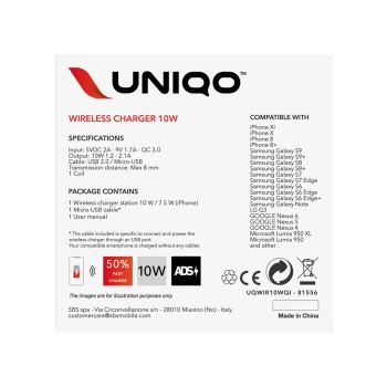  Ładowarka bezprzewodowa Quick Charge 3.0 10W - czarna - zdj. dodatkowe 2