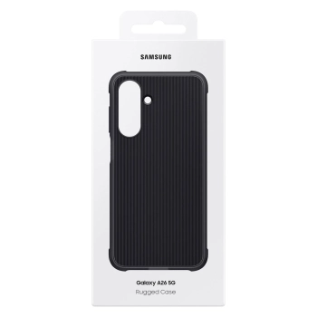  Etui silikonowe pokrowiec Samsung Rugged na Samsung Galaxy A26 5G - czarne - zdj. dodatkowe 5
