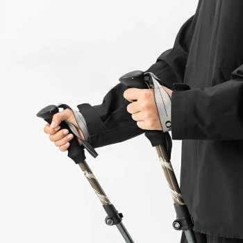  Kijki trekkingowe nordic walking aluminiowe 110 - 130 cm - brązowe - zdj. dodatkowe 3