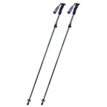 Kijki trekkingowe nordic walking aluminiowe 110 - 130 cm - fioletowe