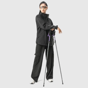  Kijki trekkingowe nordic walking aluminiowe 110 - 130 cm - fioletowe - zdj. dodatkowe 4
