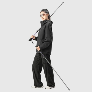  Kijki trekkingowe nordic walking aluminiowe 110 - 130 cm - fioletowe - zdj. dodatkowe 5
