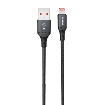 Kabel przewód USB-A - iPhone Lightning w oplocie 3A 30W 1.2m - czarny