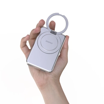  Powerbank K28 10000mAh z MagSafe z metalową obudową i podstawką PD 22.5W - srebrny - zdj. dodatkowe 6