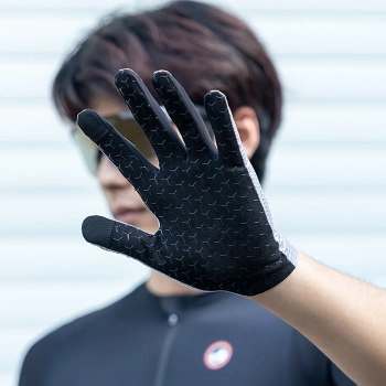  Rękawiczki rowerowe oddychające pełne rozmiar XL - szare - zdj. dodatkowe 3