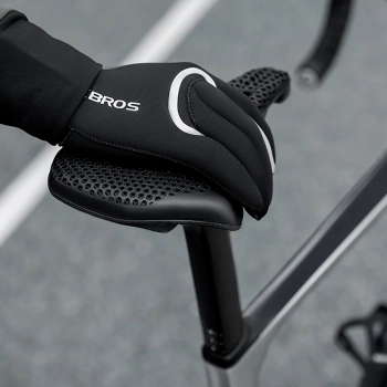  Rękawiczki rowerowe pełne wodoodporne rozmiar L/XL - czarne - zdj. dodatkowe 2