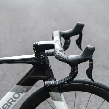  Owijka na kierownicę rowerową z PU wzór Velour - brązowa - zdj. dodatkowe 5