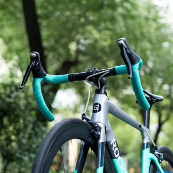  Owijka na kierownicę rowerową z pianki EVA wzór Power - czarna - zdj. dodatkowe 9