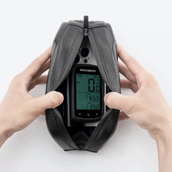  Torba rowerowa usztywniana wodoodporna na ramę 1.4l - czarna - zdj. dodatkowe 4