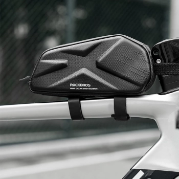  Torba rowerowa usztywniana wodoodporna na ramę 1.4l - czarna - zdj. dodatkowe 6