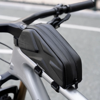  Torba rowerowa usztywniana wodoodporna na ramę 1.4l - czarna - zdj. dodatkowe 7